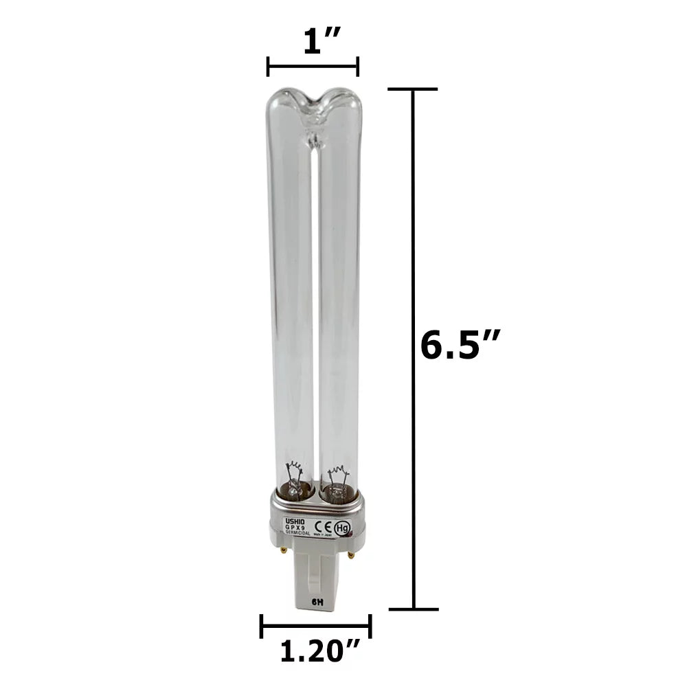 USHIO GPX9 9W Germicidal Low Pressure Mercury-Arc Lamp