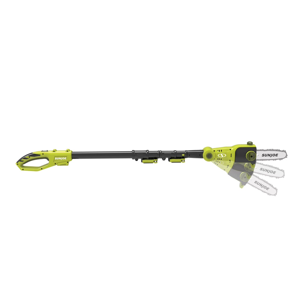 Sun Joe 24-Volt Cordless Telescoping Pole Chainsaw, 8-inch, Tool Only