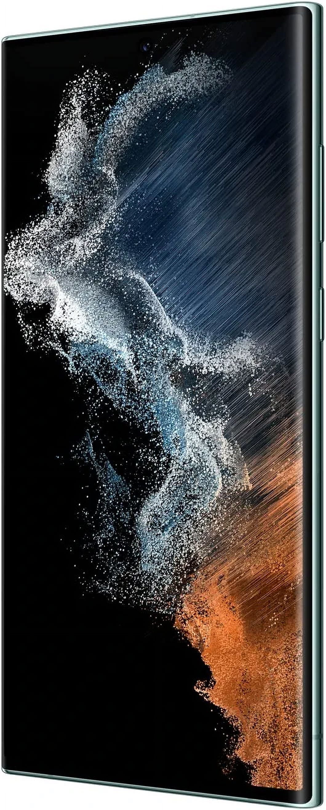 Pre-Owned Samsung Galaxy S22 Ultra 5G, Fully Unlocked 256GB, Green, 6.8 in (Refurbished: Good)