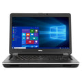 E6440 Laptop Computer, 2.60 GHz i5 Dual Gen 4, 4GB DDR3 RAM, 500GB SATA Hard Drive, Windows 10 Home 64 Bit, 14" Screen (Used)