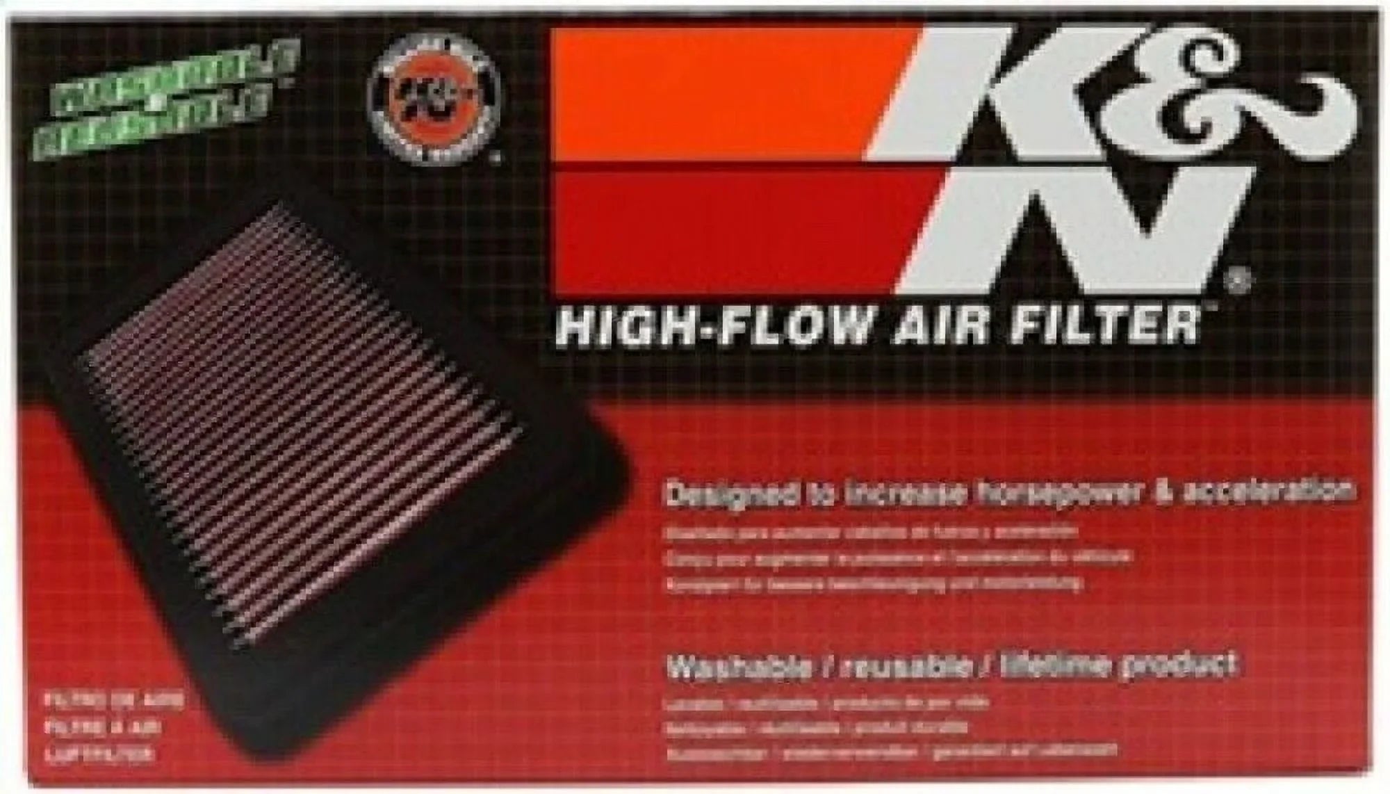 K&N Engine Air Filter: High Performance, Premium, Powersport Air Filter: 2007-2019 HONDA (CBR600RR, CBR600RR ABS, CBR600 RA) HA-6007