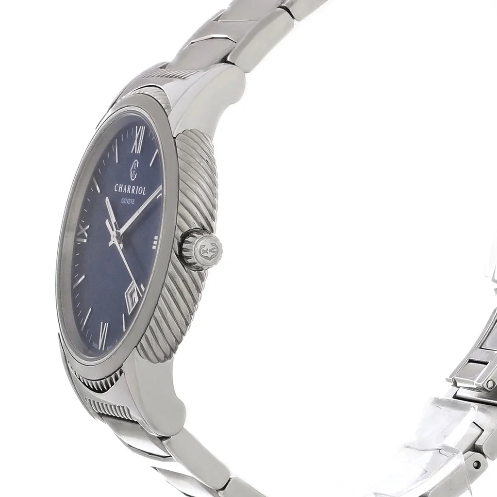 Pre-Owned Philippe Charriol Parisii Mens Stainless Quartz Watch P40S2.930.002