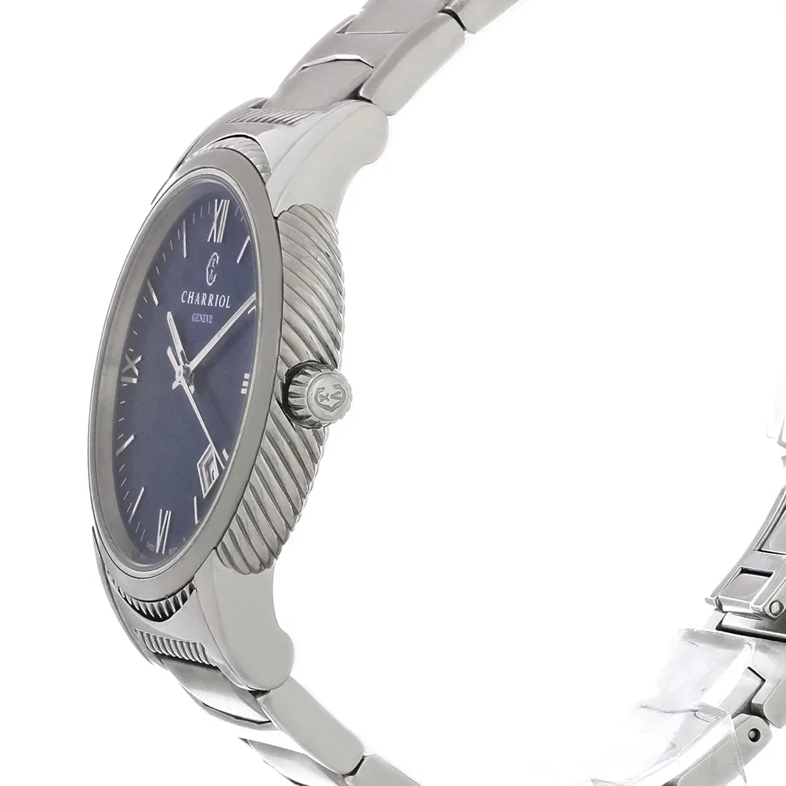 Pre-Owned Philippe Charriol Parisii Mens Stainless Quartz Watch P40S2.930.002
