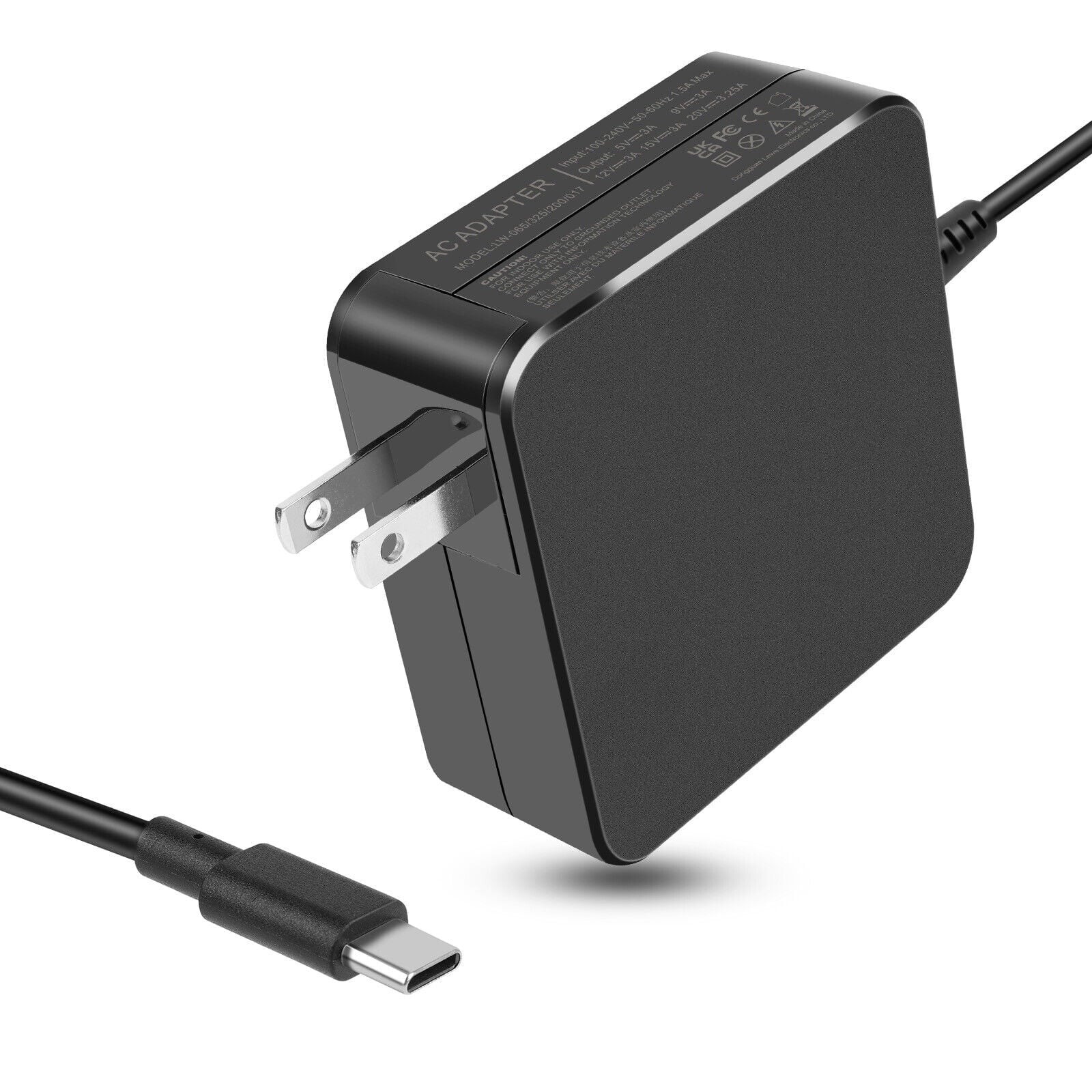 65W USB C AC Adapter Charger for HP L30757-002 L32392-001 L30757-004 L32392-001