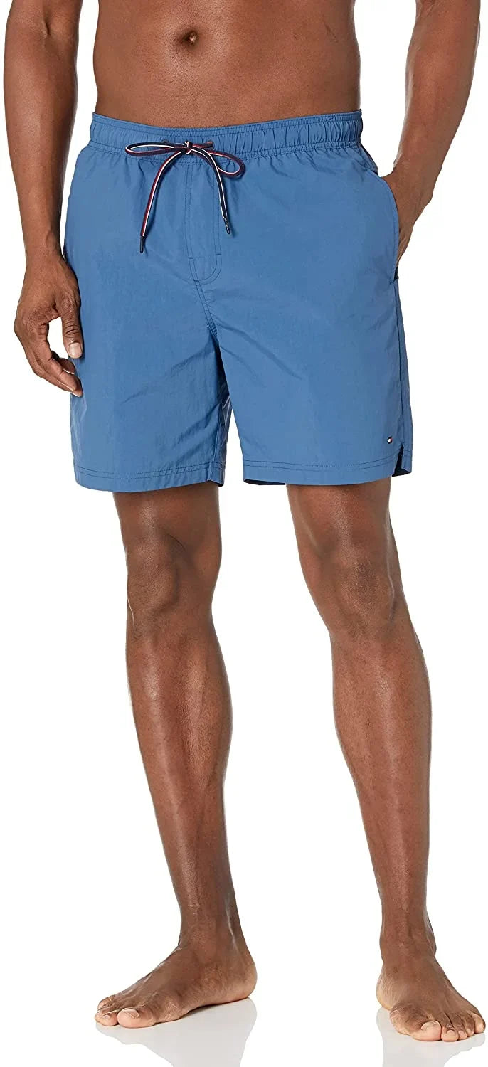 Tommy Hilfiger Mens 7 Swim Trunks XX-Large Athletic Blue-pt