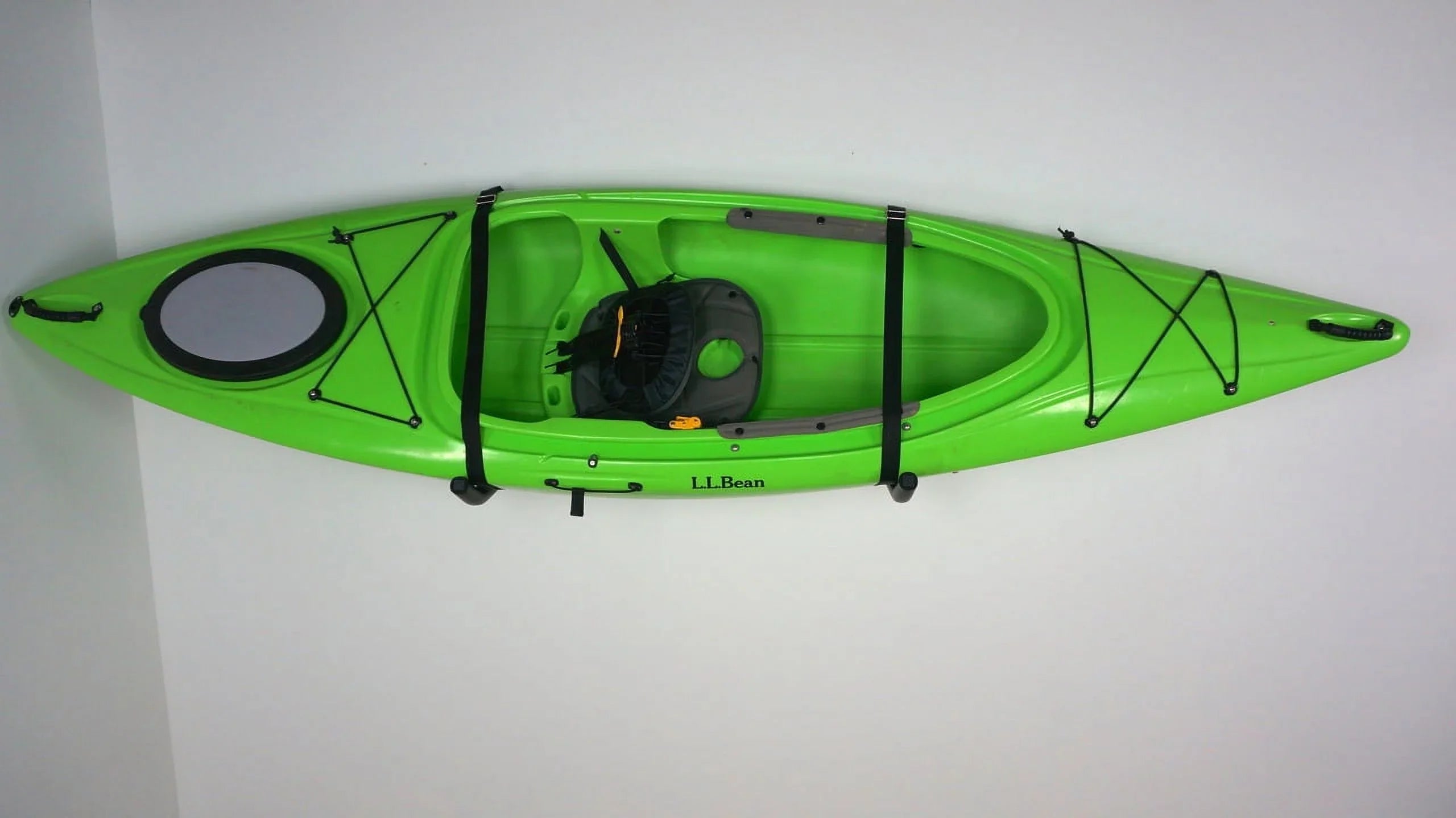 Sparehand Single Wall Mount Rack Storage with Safety Strap for 1 Kayak