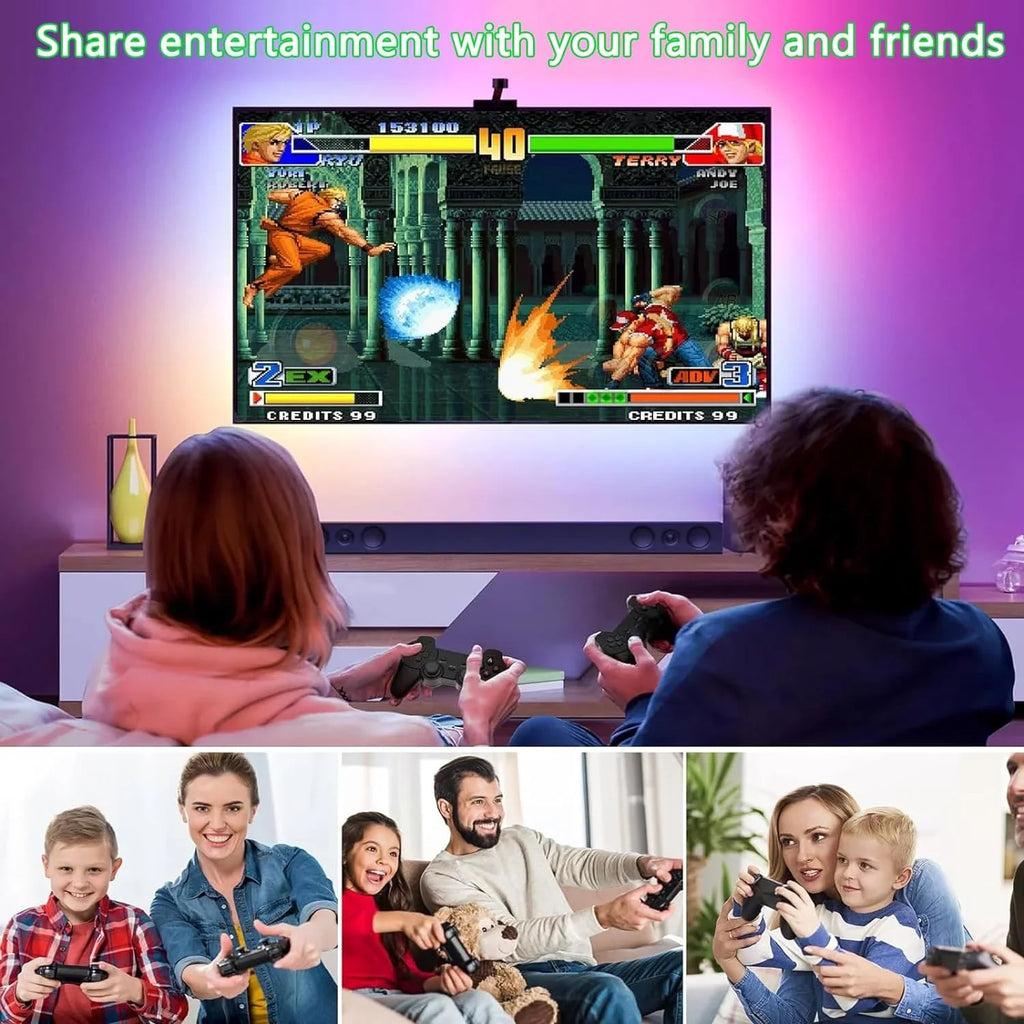 Retro Game Console, Nostalgia Video Game, Retro Game Stick Plug and Play Built-in 20,000+ Games, 4K HD Output, and 2.4GHz Wireless Controller(64G)