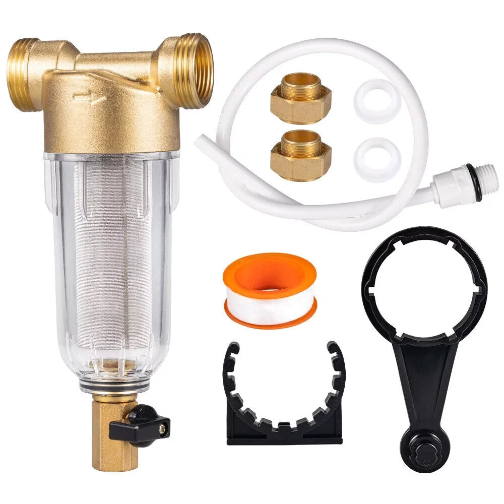 2X Water Pre-Filter System/whole House Spin Down Sediment Water Filter 50 Micron