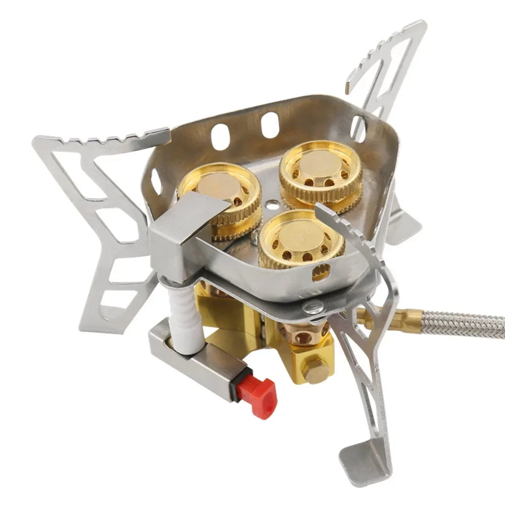 Tomshoo Windproof Backpacking Stove, 6800W High Gases, Adjustable Valve for Cooking Camping Picnic Hiking