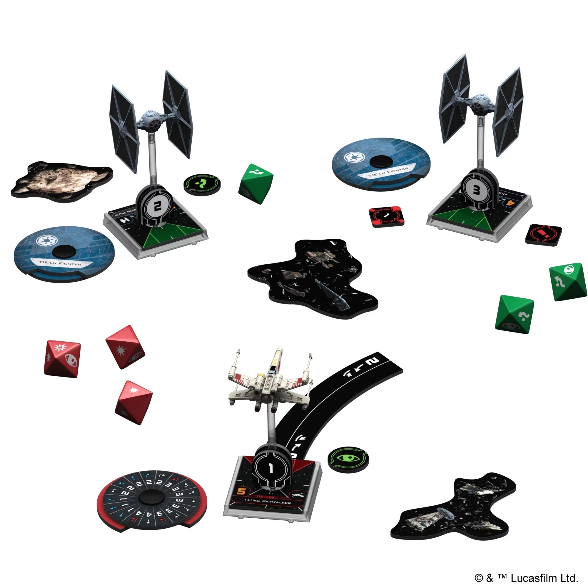 Star Wars: X-Wing Miniatures Battle Game Set, 2nd Edition for Ages 14 and up, from Asmodee