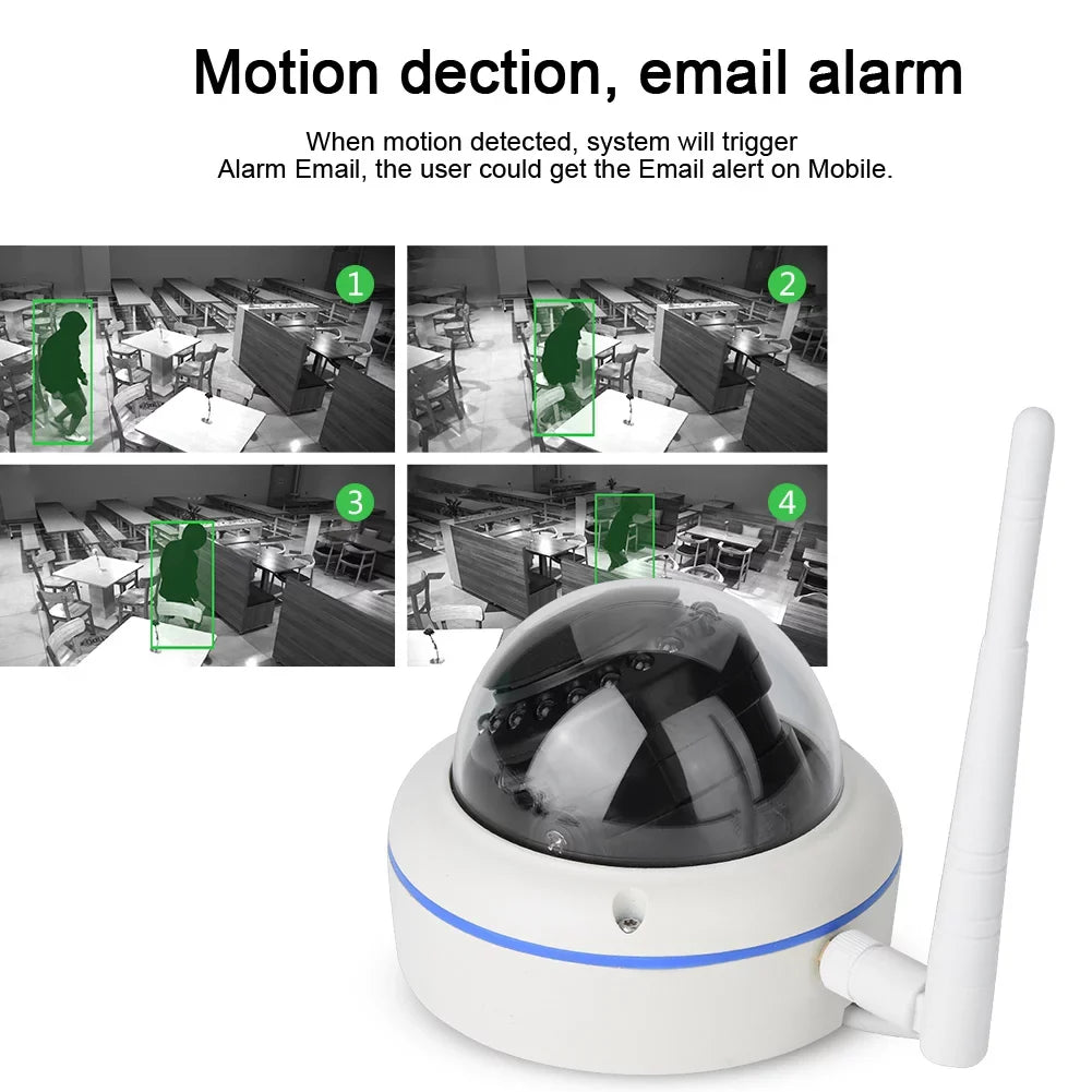 Eatbuy HD 1080P Wifi Real-time Video Camera 24-hour Protection for Home and Garden(British regulatory)