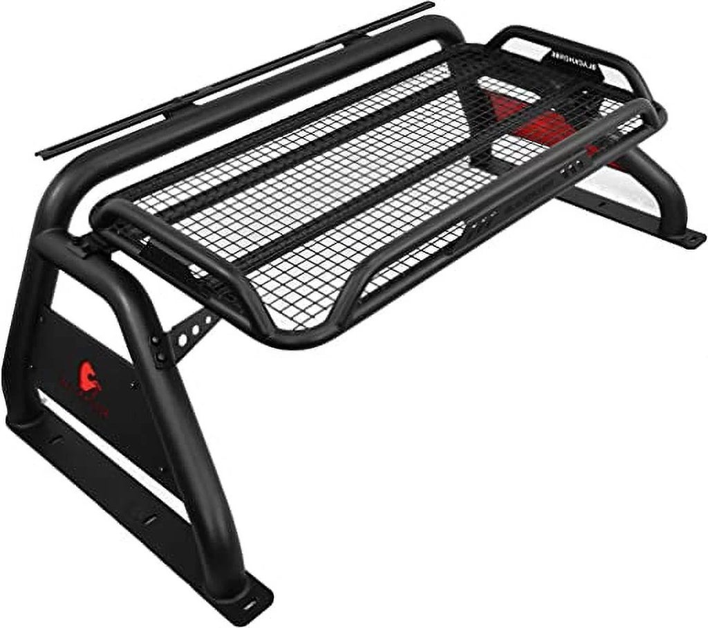 Black Horse Offroad RB-BA1B Tubular Powder Coated Steel Truck Bed Bar