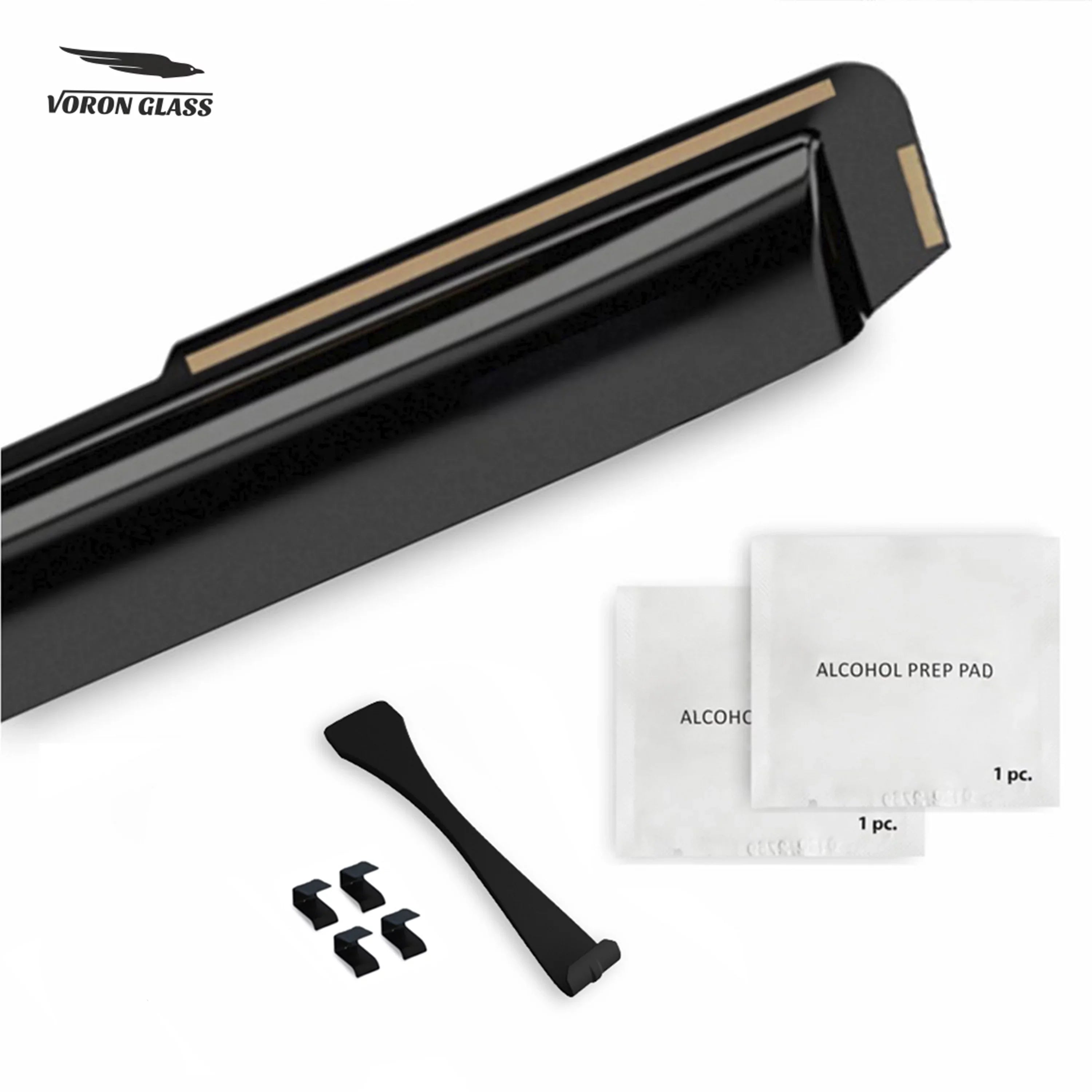 Voron Glass in-Channel Extra Resilient Rain Guards for Hyundai Palisade 2021-2024, Window Deflectors, Vent Window Visors, 4 Pieces - 220240