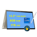 HP 2021 Flagship Envy x360 13 2-in-1 Laptop 13.3" FHD OLED Touchscreen 11th Gen 4- i7-1165G7 8GB RAM 1TB SSD Iris Xe Graphic Backlit Fingerprint Thunderbolt WIFI6 Win10 + iCarp Pen
