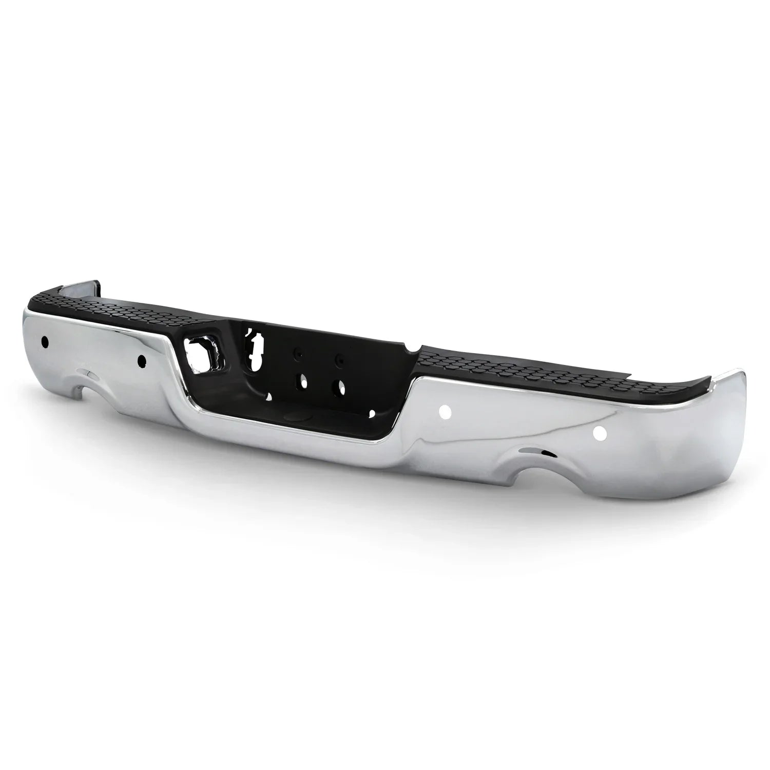 For 09-18 Ram 1500 Dual Exhaust Model Chrome Rear Bumper Step Pad w/Sensor Holes Fits select: 2011-2012 DODGE RAM 1500, 2019-2023 RAM 1500 CLASSIC