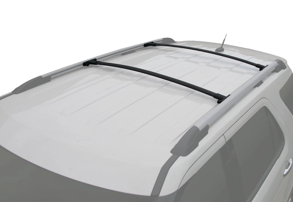 BRIGHTLINES Roof Rack Crossbars Replacement for Ford Explorer 2011-2015 a Set of 2pcs, Black Aluminum Top Cargo Rack