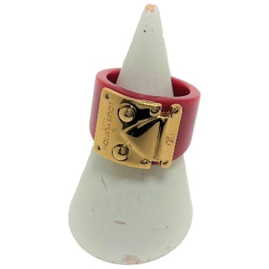 Pre-Owned LOUIS VUITTON Plastic x GP L size Louis Vuitton Red Ring LV (Good)