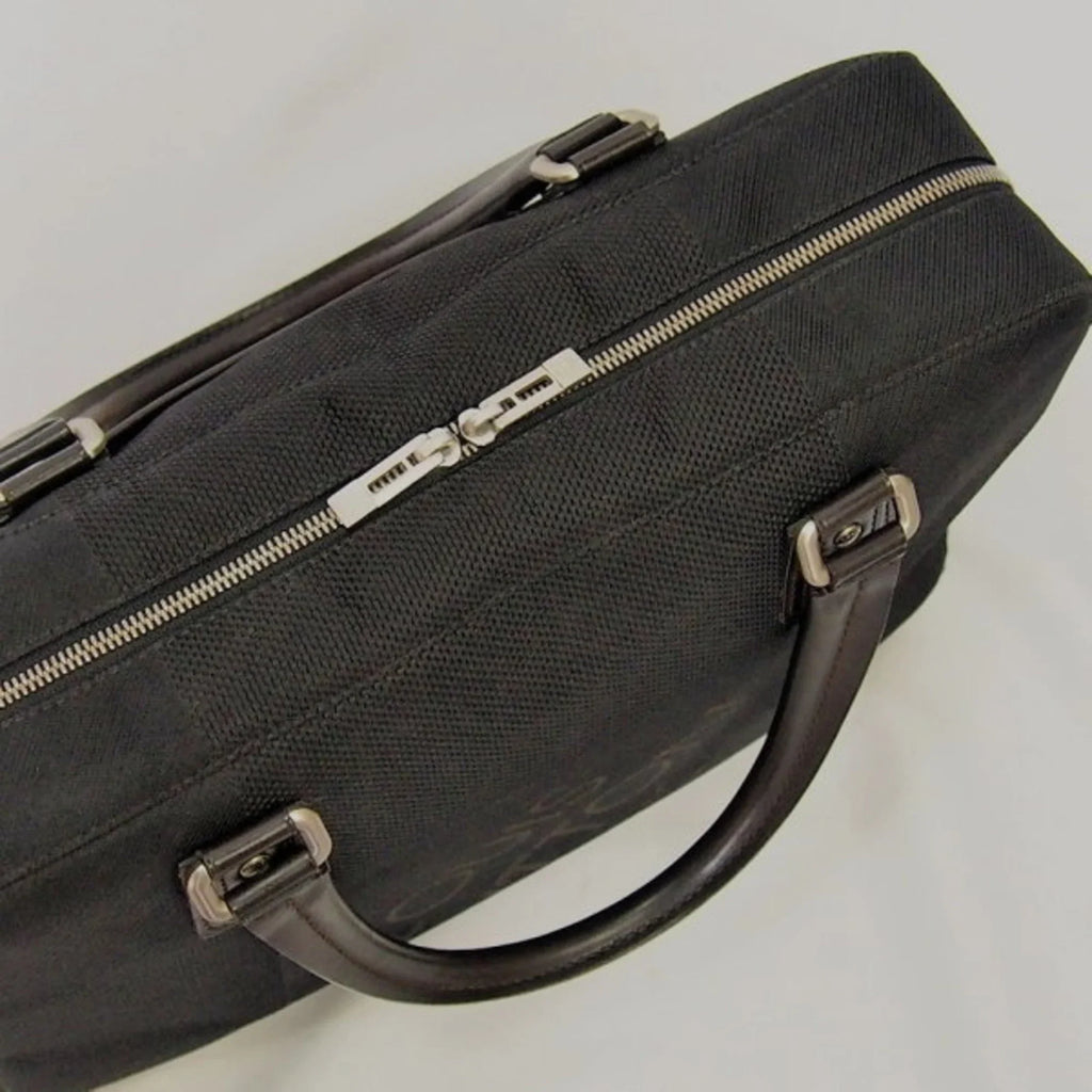Pre-Owned LOUIS VUITTON Document Bag Damier Jean Yak M93082 Louis Vuitton Handbag LV (Good)