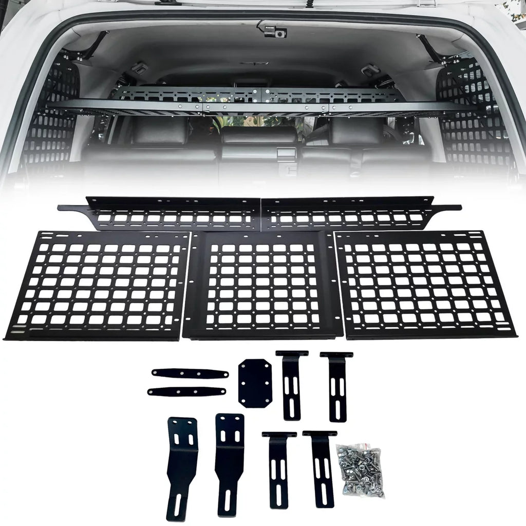 BAKOD Molle Storage Window Shelf Set Panel for 2010-2023 Toyota 4Runner Black MSW100 MSPS100