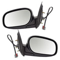 Brock Replacement Driver and Passenger Performance Upgrade Power Side View Mirrors with Chrome Fitting with 98-08 Crown Victoria Grand Marquis 6W7Z17683AA 6W7Z17682AA