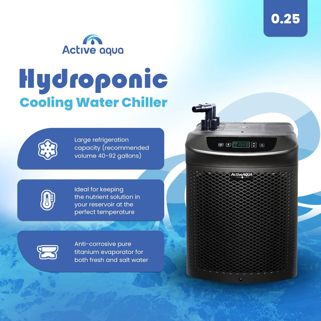 Active Aqua Hydroponic Water Chiller & Submersible Hydroponic Water Pump