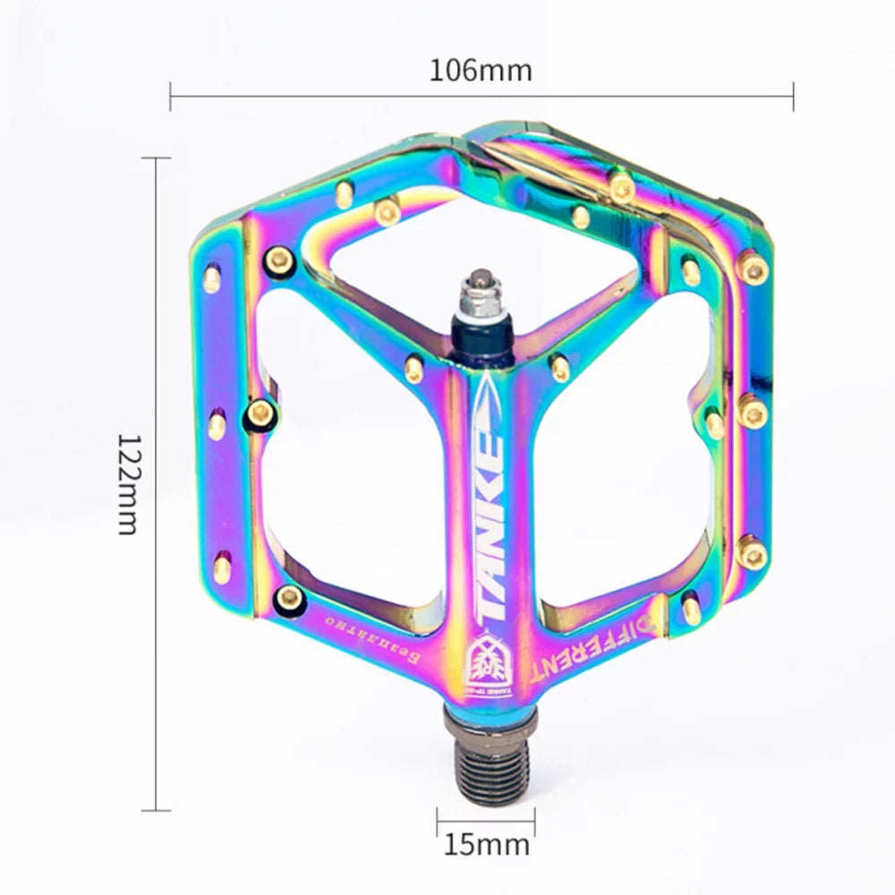 Nebublu Colorful Cycling Road Bike Pedals, Non-slip Aluminium MTB Bike Pedals - Perfect for Adventures!