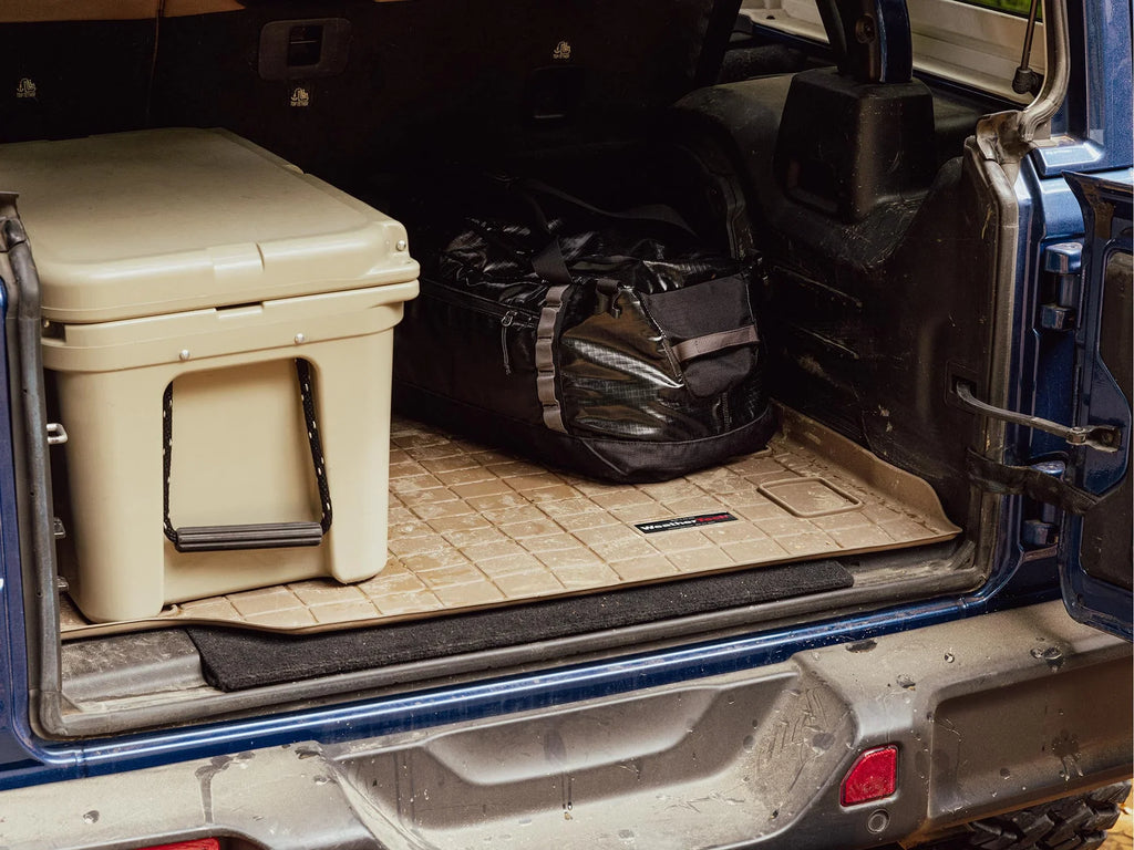 Climate Cargo Trunk Liner with Bumper Protector Matching with 2010-2024 Toyota 4Runner - Behind 2nd Row Seating With Bumper Protector, Grey