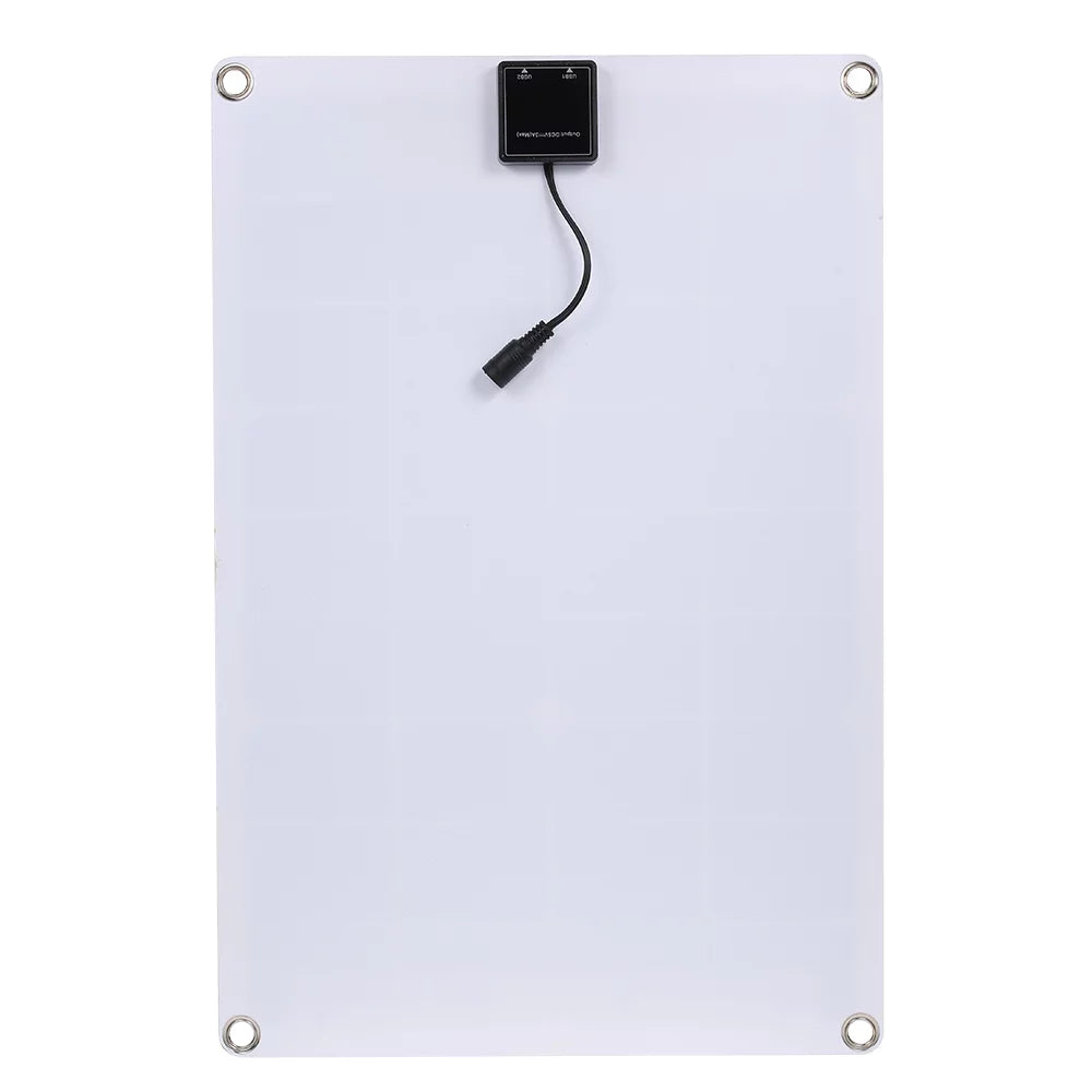 50W DC 5V/18V Dual Output Solar Panel with 2 USB Ports & Car Charge IP65 Water Resistance /24V Solar Charge Controller PWM ligent Regulator