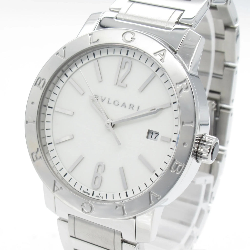 Pre-Owned BVLGARI Bvlgari Bvlgari Wrist Watch Watch Wrist Watch BB41S Mechanical Automatic White Stainless Steel BB41S (Good)