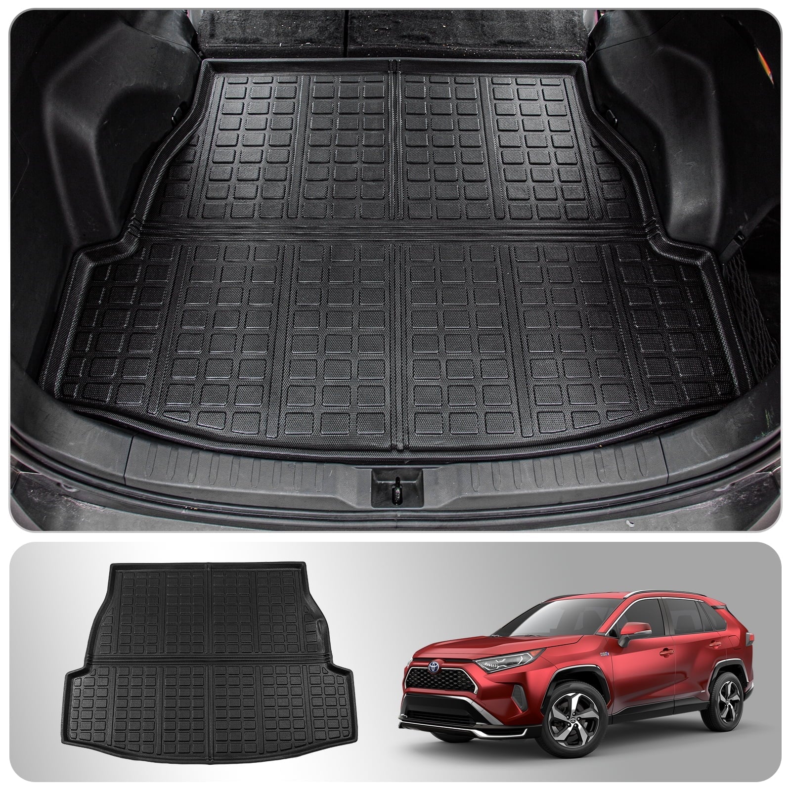 Fit 2019-2024 Toyota RAV4 Cargo Liner Trunk Mat TPE All Condition Trunk Liner 2023 Rav4 Accessories