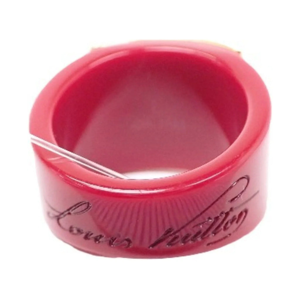 Pre-Owned LOUIS VUITTON Plastic x GP L size Louis Vuitton Red Ring LV (Good)