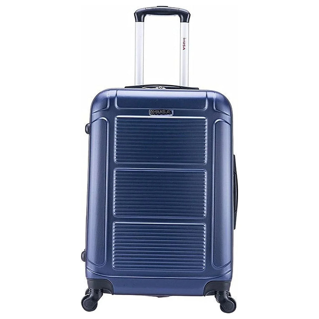 InUSA Pilot Medium Plastic 4-Wheel Spinner Luggage Blue (IUPIL00M-BLU)