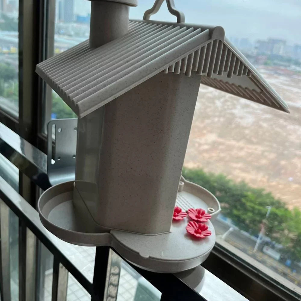 Tomshoo Bird Device,Auto Capture Video Camera 1080p Auto Identify Species Ip65 Notification Ai Identify AndReal-time Tf Species Ip65 Waterproof Video AndSmart Feeder Wifi Huiop Solar