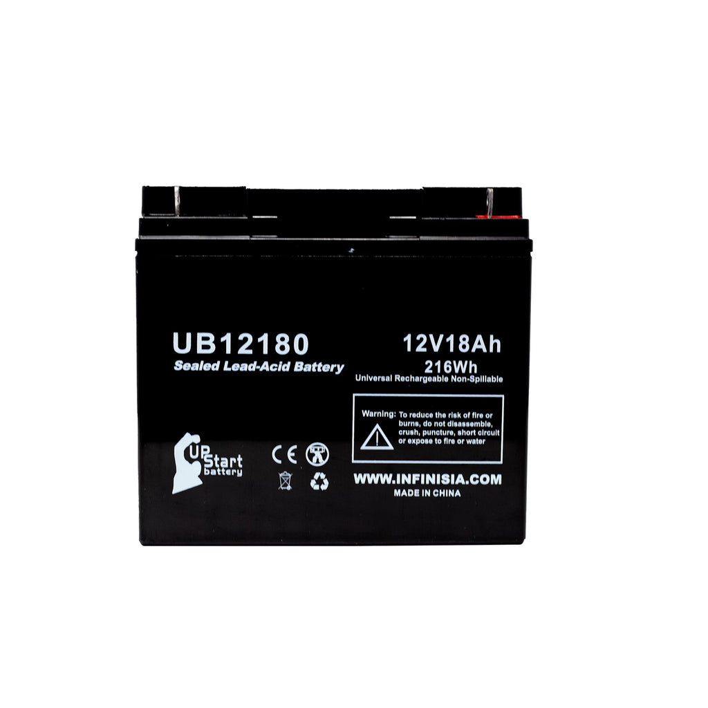 Matching EAGLE PICHER BATTERIES CFMP12V18 Battery - Replacement UB12180 Universal Sealed Lead Acid Battery (12V, 18Ah, 18000mAh, T4 Terminal, AGM, SLA)