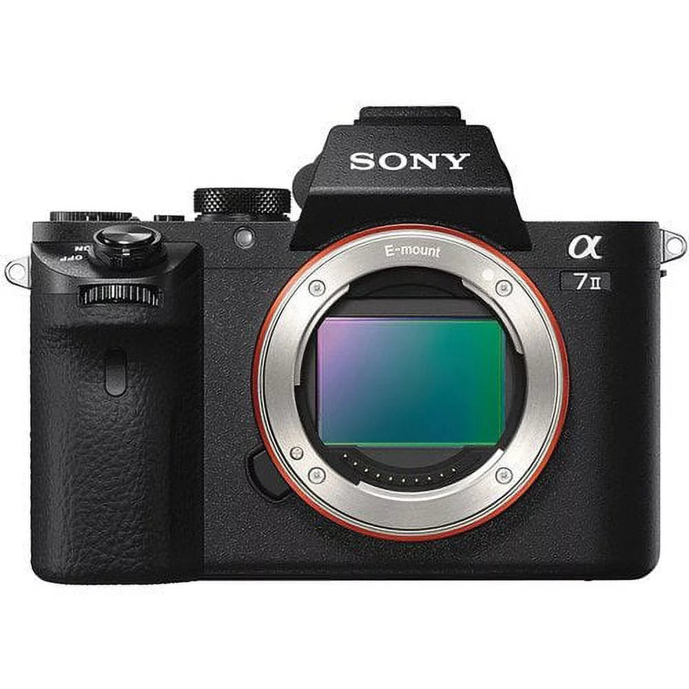 Sony Alpha a7 II Mirrorless Camera ILCE7M2/B With Soft Bag, Tripod, Additional Battery, 64GB Memory Card, Card Reader , Plus Essential Accessories