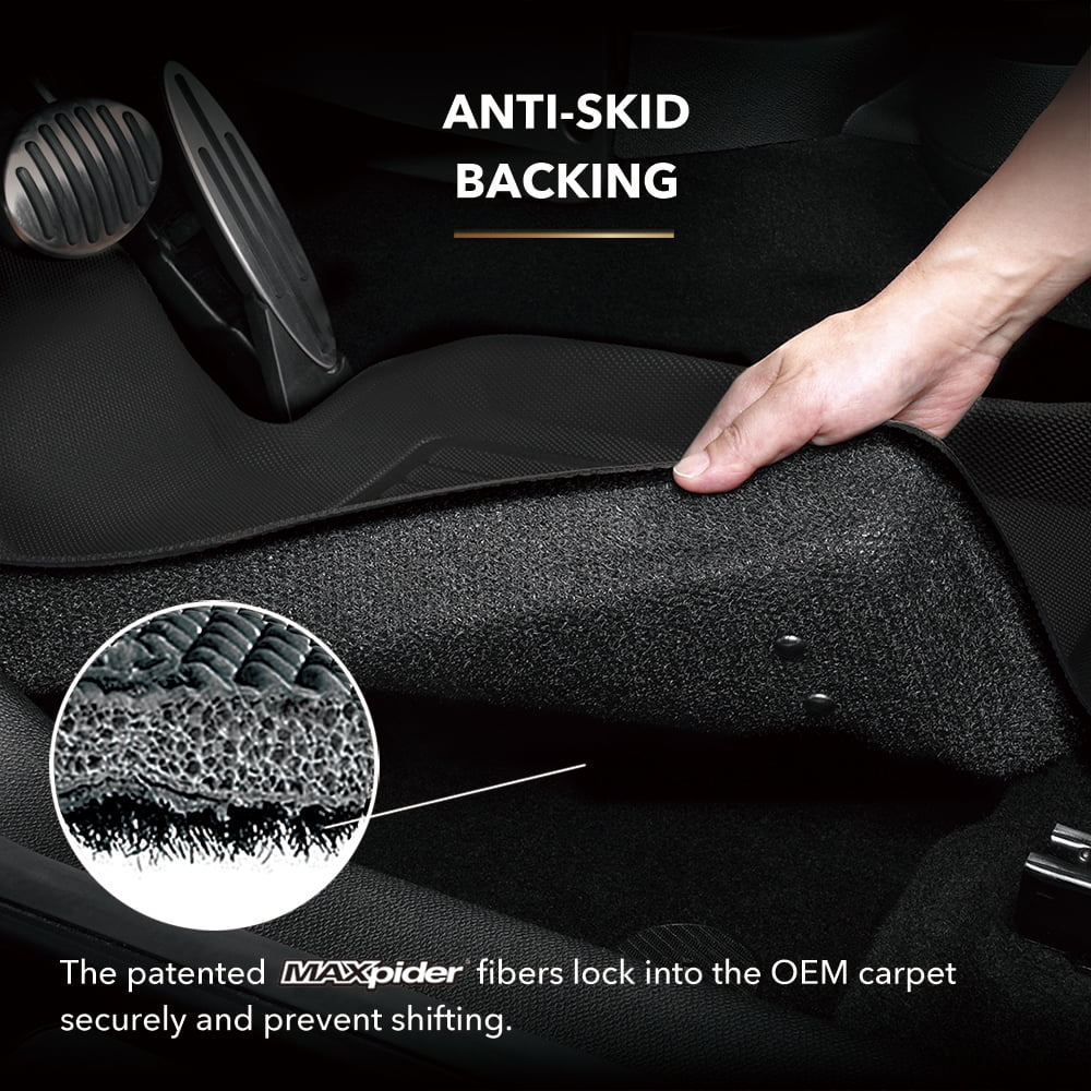 3D MAXpider KAGU Floor Mat (BLACK) Fitting with SUBARU FORESTER 2014-2018 - Front Row