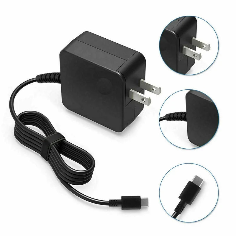 Nuxkst 65w USB-C Ac Adapter for Lenovo ThinkPad 11e Yoga Gen 6 20SF power supply charger