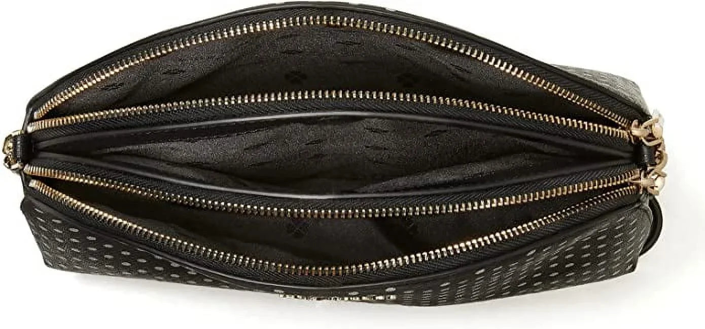Kate Spade Women's New York Spencer Metallic Dots Double Zip Crossbody Bag