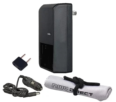 Off Camera 'ligent' AC & DC Rapid Charger For Panasonic Lumix DC-LX100 II + Nw Direct Microfiber Cleaning Cloth.