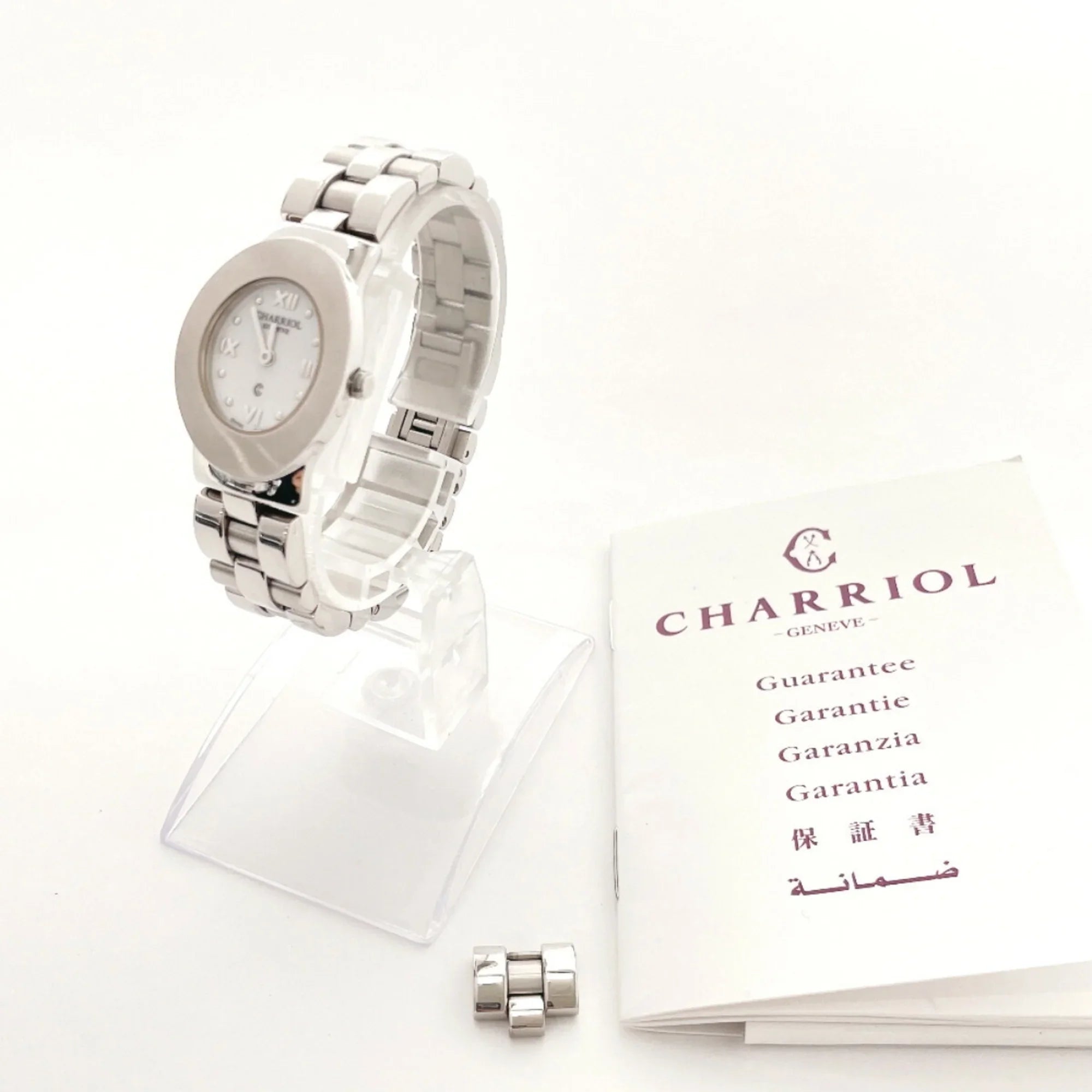 Pre-Owned Charriol Azzurro Watch Stainless Steel CHARRIOL AZURO300900 Women's Silver F3102467 (Good)
