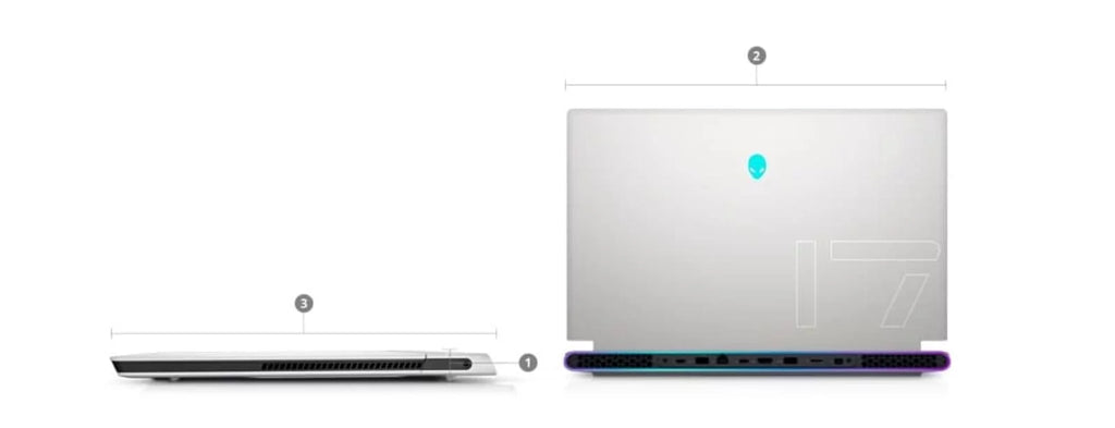 Restored Alienware X17 R1 Gaming Laptop (2021) 17.3" FHD i7 - 1TB SSD + 1TB SSD - 16GB RAM - RTX 3060 8 s @ 4.6 GHz - 11th Gen CPU - 12GB GDDR6 (Refurbished)