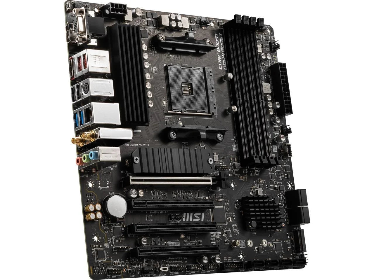 MSI PRO PRO B550M-VC WIFI AM4 AMD B550 SATA 6Gb/s MATX AMD Motherboard