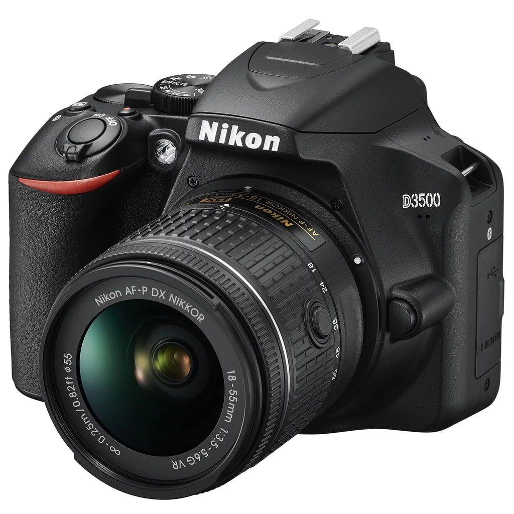 Nikon D3500 DX-Format DSLR Two Lens Kit with AF-P DX NIKKOR 18-55mm f/3.5-5.6G VR & AF-P DX NIKKOR 70-300mm f/4.5-6.3G ED, Black