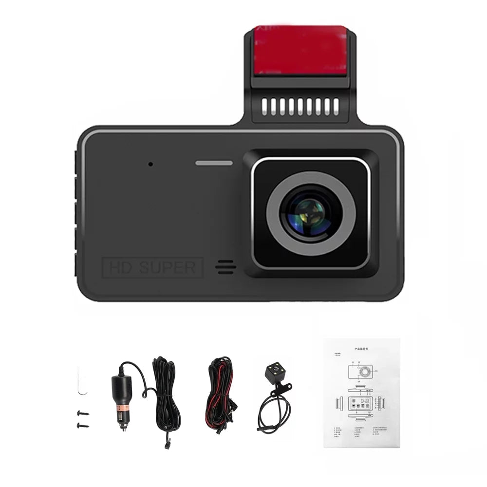 Nebublu Dash Camera, 4 Inch Car Dashcam Driving Recorder, 170° Wide Angle, Touchscreen, Support Night-Vision