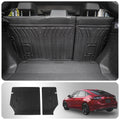 Fit 2022-2024 Honda Civic Hatchback Backrest Mats TPE All Environment Trunk Mat 2023 Civic Hatchback Accessories