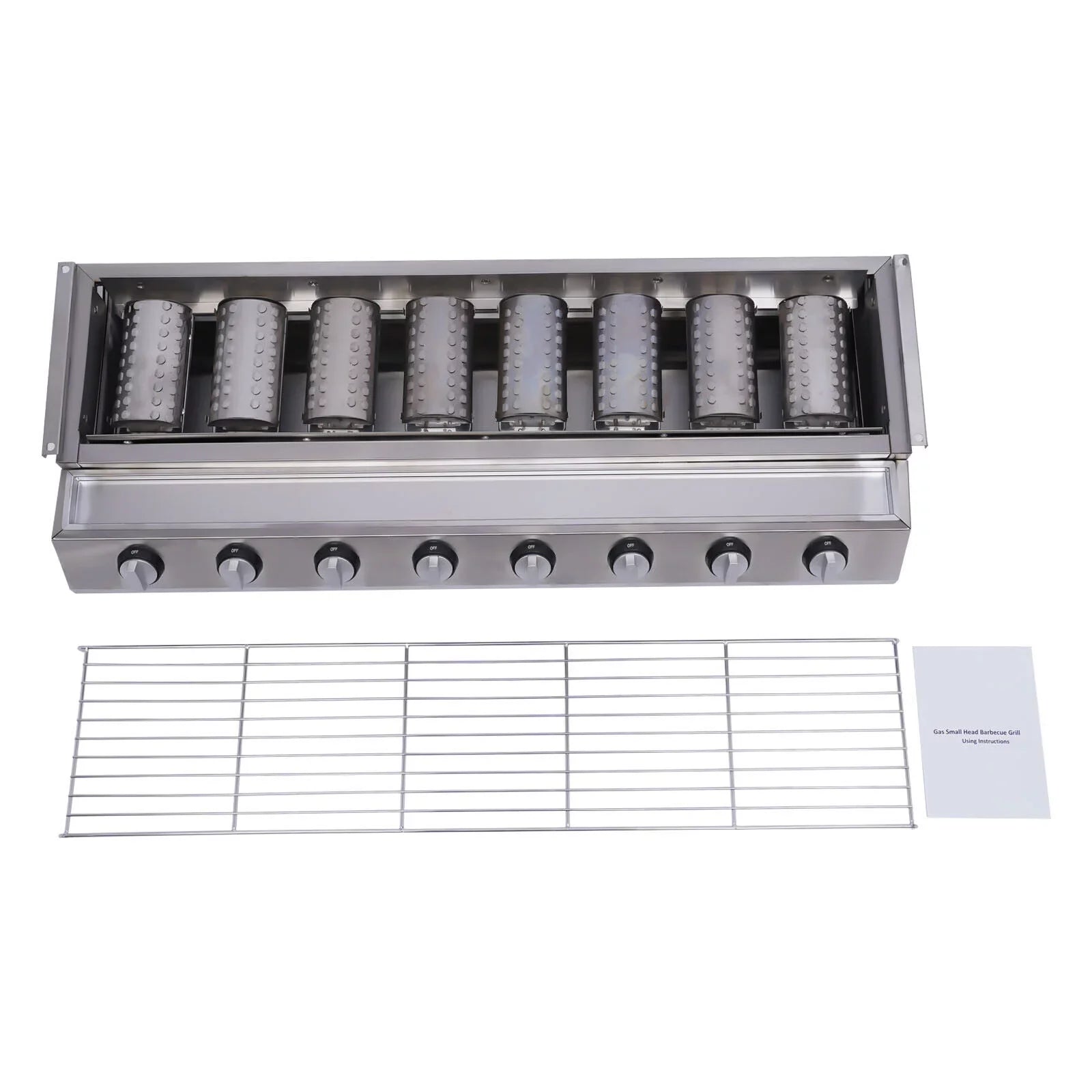 Large Gas Grill Outdoor Party 8 Burner BBQ Grill Commercial Adjustable Height Gas Grill