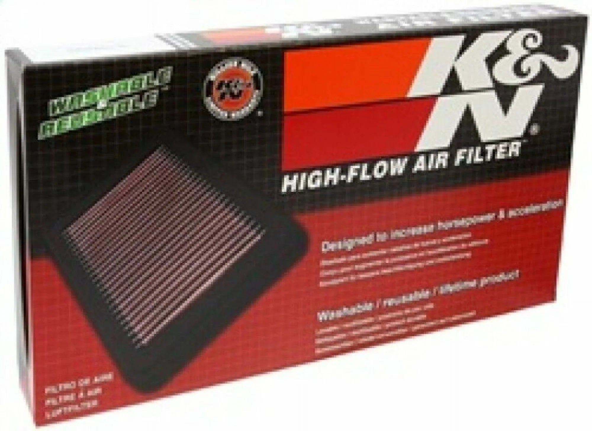 K&N Engine Air Filter: High Performance, Premium, Powersport Air Filter: 2007-2019 HONDA (CBR600RR, CBR600RR ABS, CBR600 RA) HA-6007
