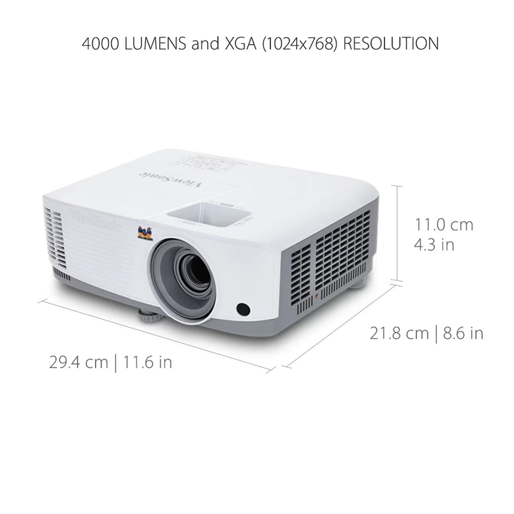 ViewSonic PG707X XGA 4000 Lumens Projector Horizon and Vertical Keystone for Home and Office (Pre-Owned)