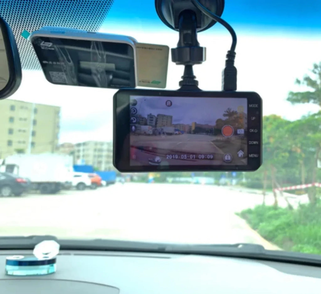 Dash Cam 4 LCD Car DVR Driving Recorder Dual Lens Camera 1080P Vehicle Video