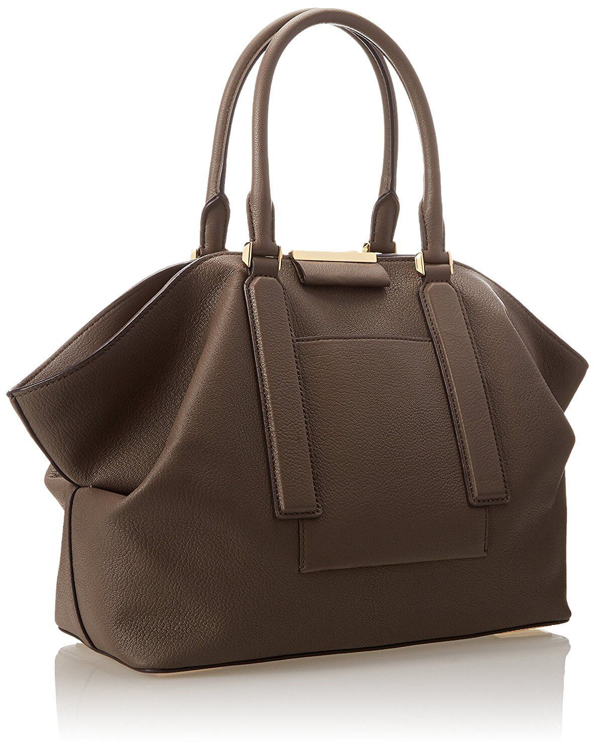 Michael Kors Brown Leather Elephant Lexi Large Satchel Shoulder Bag New